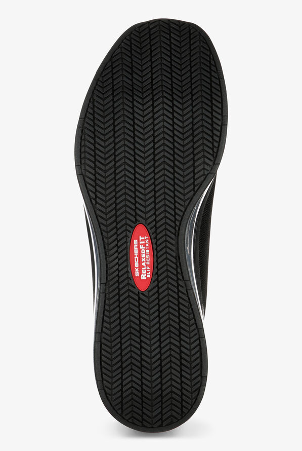 Skechers Work Men's Black Skech-Air Chamness Lace Up Athletic Shoes - Black - 6