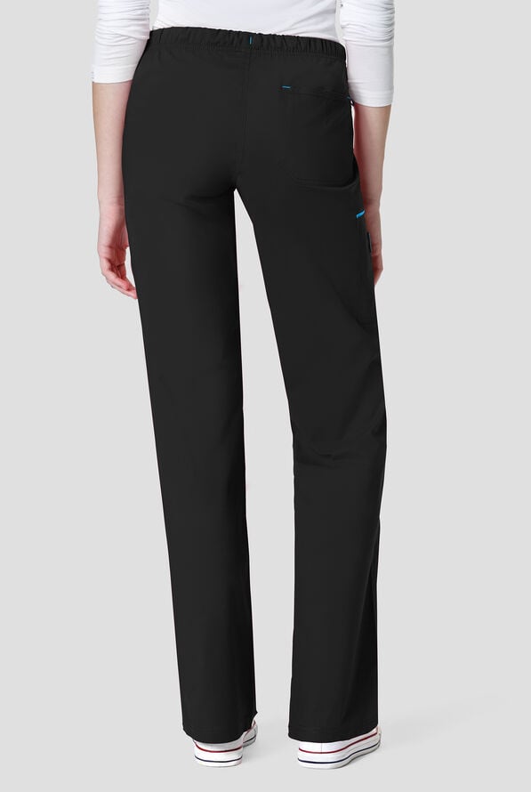 Wink Scrubs WonderFLEX Joy Cargo Scrub Pants - Petite - Black - 2