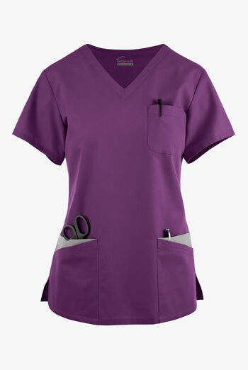 Butter-Soft Originals Women's 7-Pocket Rounded V-Neck Scrub Top