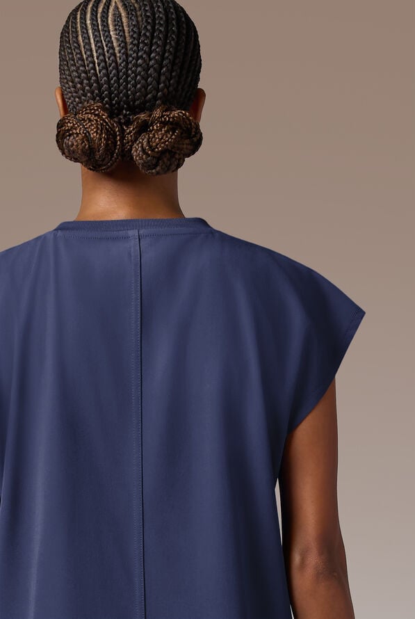 Hypothesis Edge Crew Women's 2-Pocket Relaxed Dolman Sleeve Scrub Top - Navy - 4