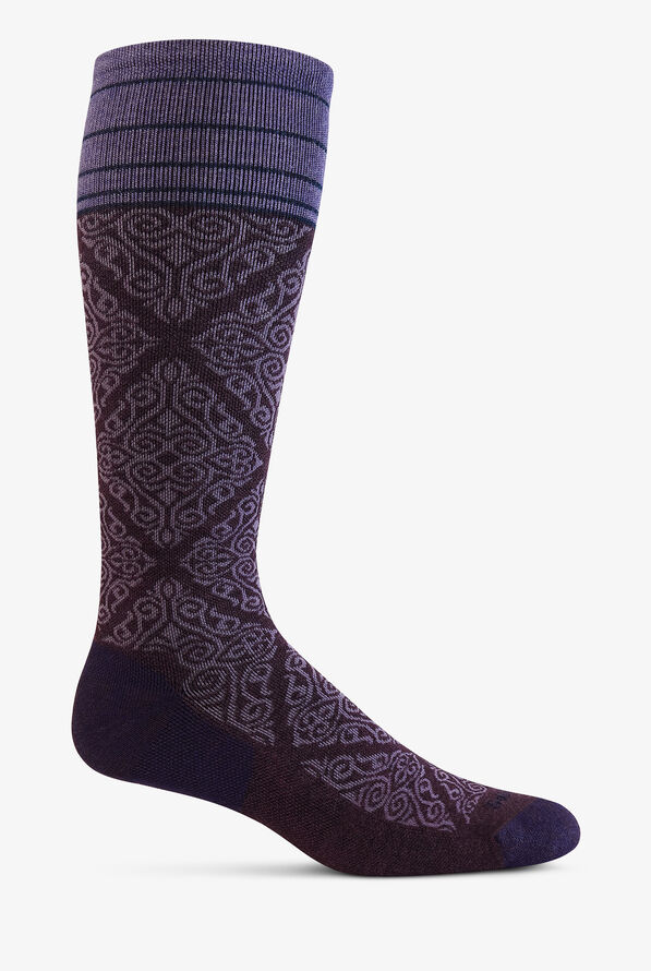 Calcetines de compresión Sockwell Hero Blackberry para mujer - 20-30 mmHg - Blackberry - 1