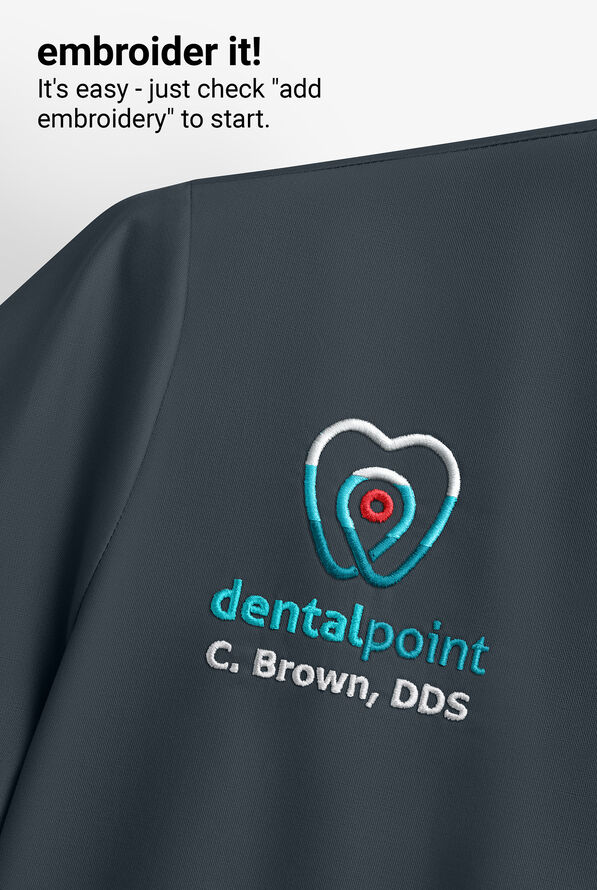 Cherokee Workwear Women's STRETCH Long Sleeve Knit Underscrub - Pewter - 3