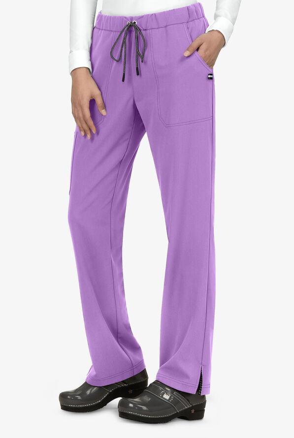 koi Next Gen Everyday Hero Women's 5-Pocket STRETCH Drawstring Cargo Scrub Pant - Wisteria - 1