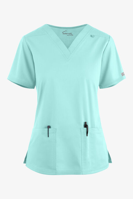 Butter-Soft STRETCH Women's 4-Pocket V-Neck Scrub Top