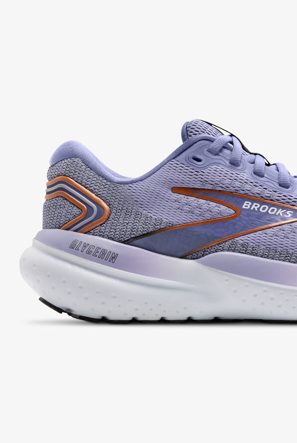 Brooks Women's Glycerin 21 Lavender/Black/Copper Athletic Lace Up
