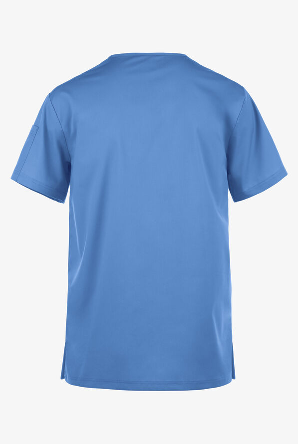UA Best Buy Scrubs Men's 5-Pocket V-Neck Top - Ceil Blue - 3