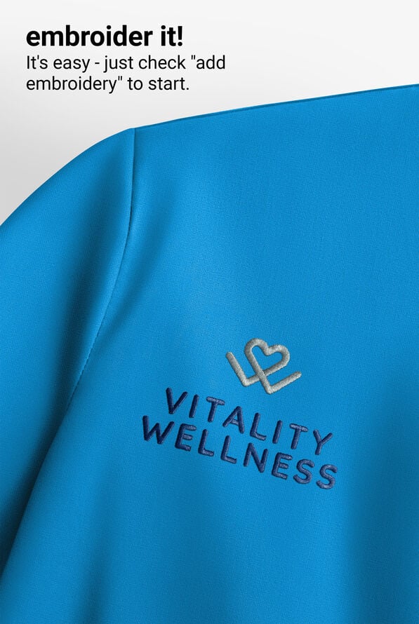 Med Couture Insight Women's 1-Pocket Tuck In V-Neck Scrub Top - Ocean Abyss - 3