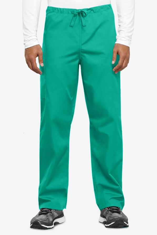 Cherokee Workwear Unisex 3-Pocket Drawstring Scrub Pants - Surgical Green - 1