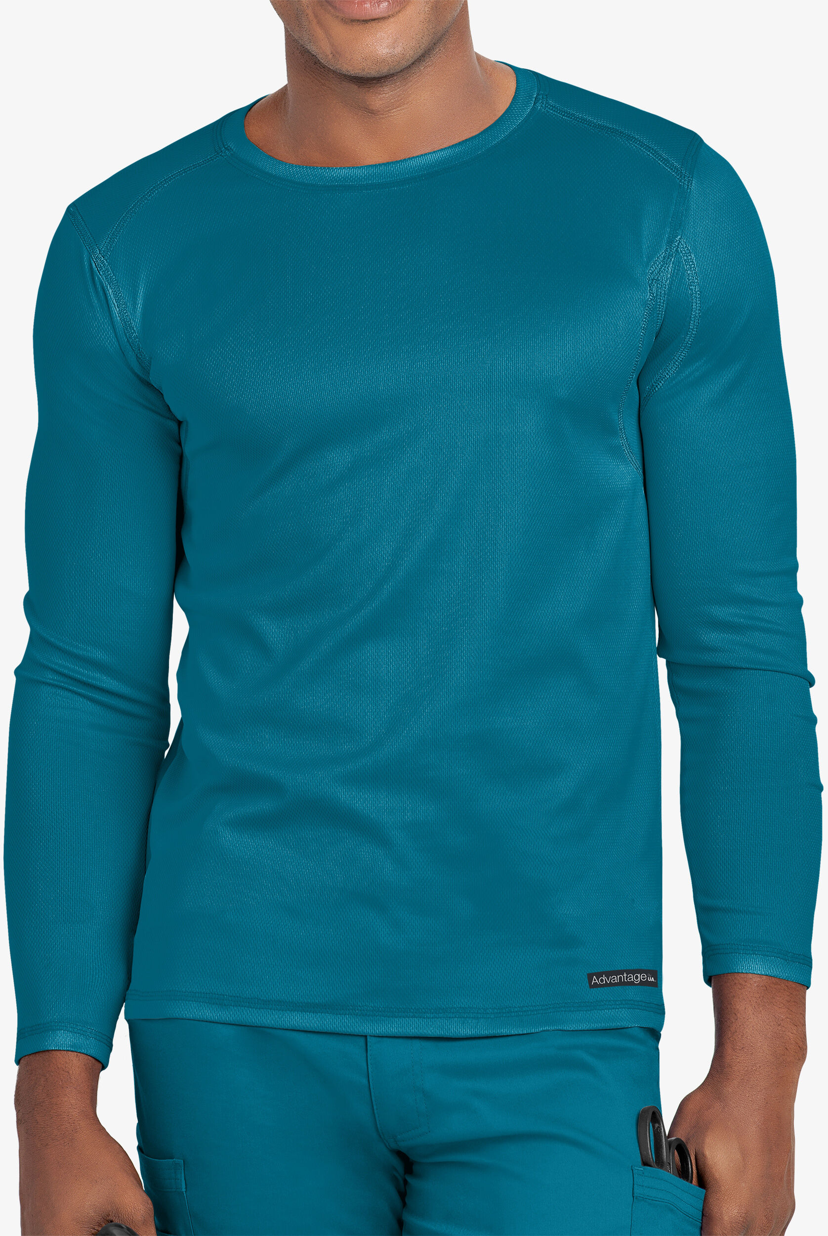 Advantage STRETCH Men's Long Sleeve Crew Neck Scrub Tee