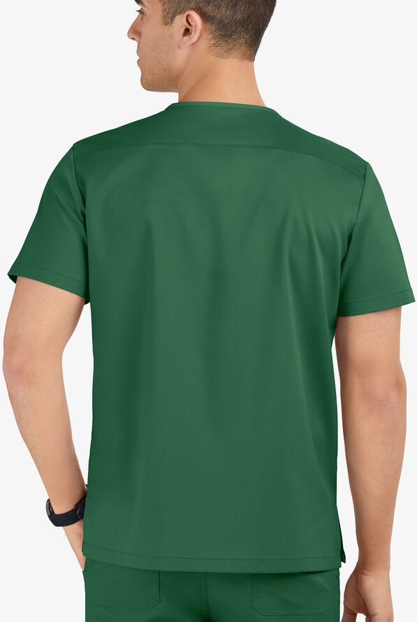 Advantage STRETCH for Men 6 Pocket Scrub Top, Men's Stretch Scrubs