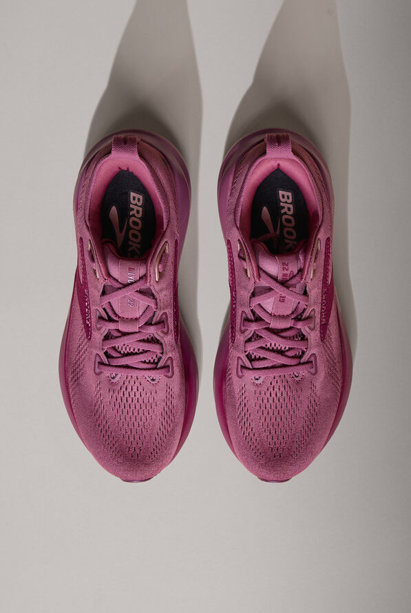 Brooks Women's Glycerin 22 Berry/Burgundy/Rose Athletic Lace Up Nursing Shoes - null - 2