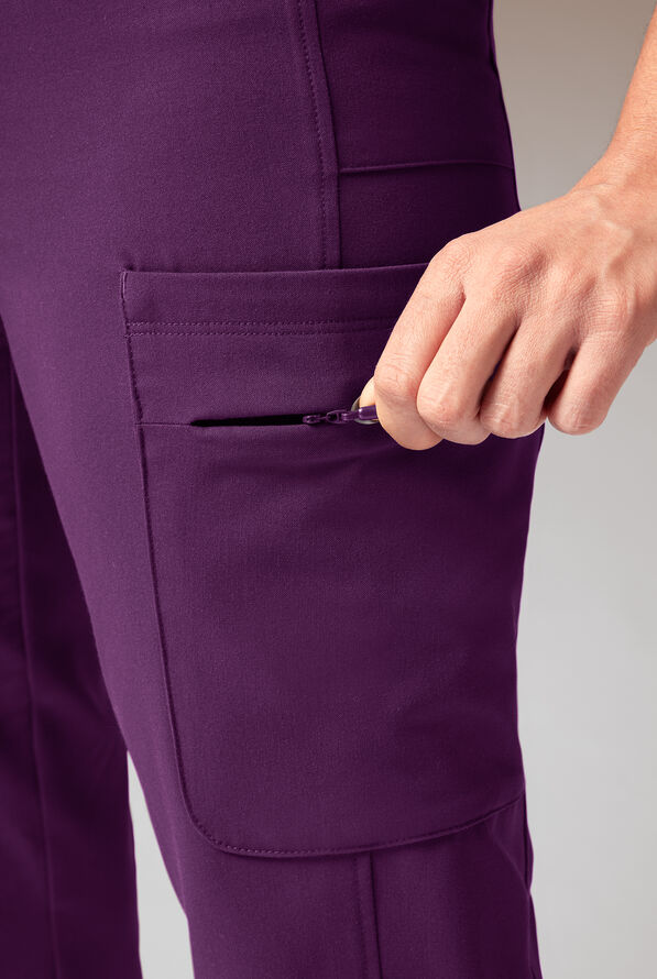 Hypothesis Cache Women&rsquo;s 6-Pocket Jogger Scrub Pant - Eggplant - 6