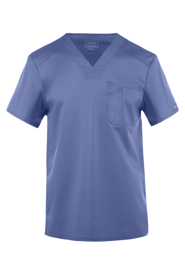 Cherokee Workwear Revolution Men's VNeck Scrub Top Men's Scrubs