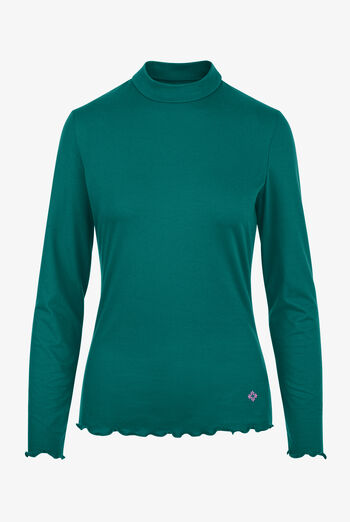 Med Couture Amp Women's STRETCH Merrow Edge Mock Neck Knit Underscrub