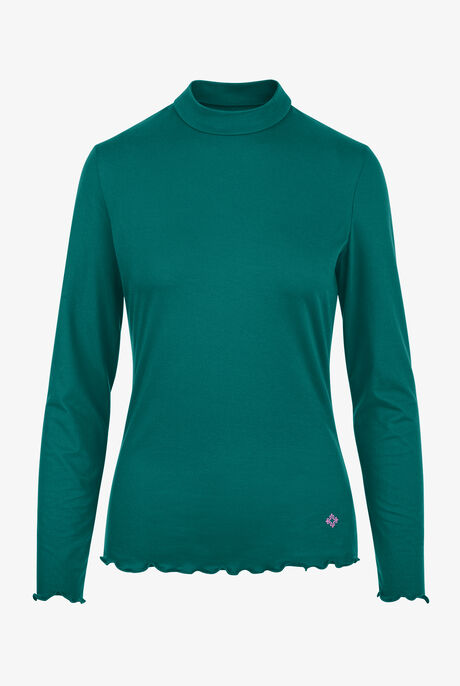 Med Couture Amp Women's STRETCH Merrow Edge Mock Neck Knit Underscrub