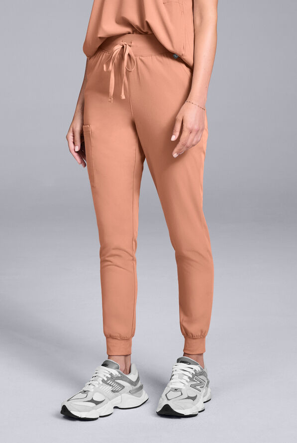 Hypothesis Women's Base 6-Pocket Jogger Scrub Pant - Earth - 1