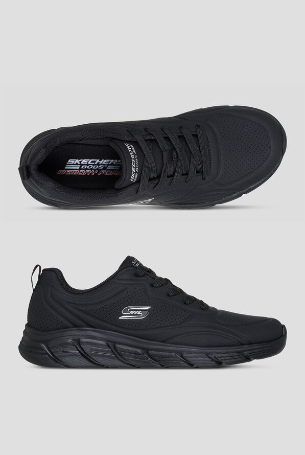 Skechers Bobs B FLEX-LO Black Women's Lace Up Sneaker - null - 1