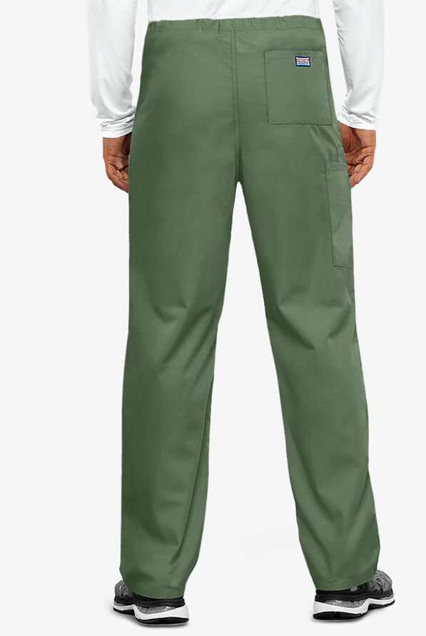 Cherokee Workwear Unisex 3-Pocket Drawstring Scrub Pants - Olive - 2