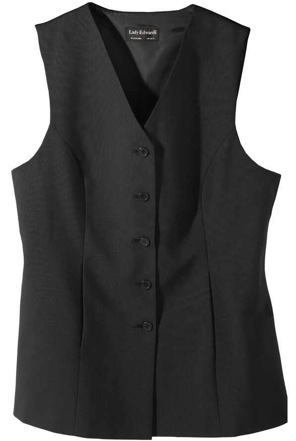 ED WOMENS TUNIC VEST - Black - 1