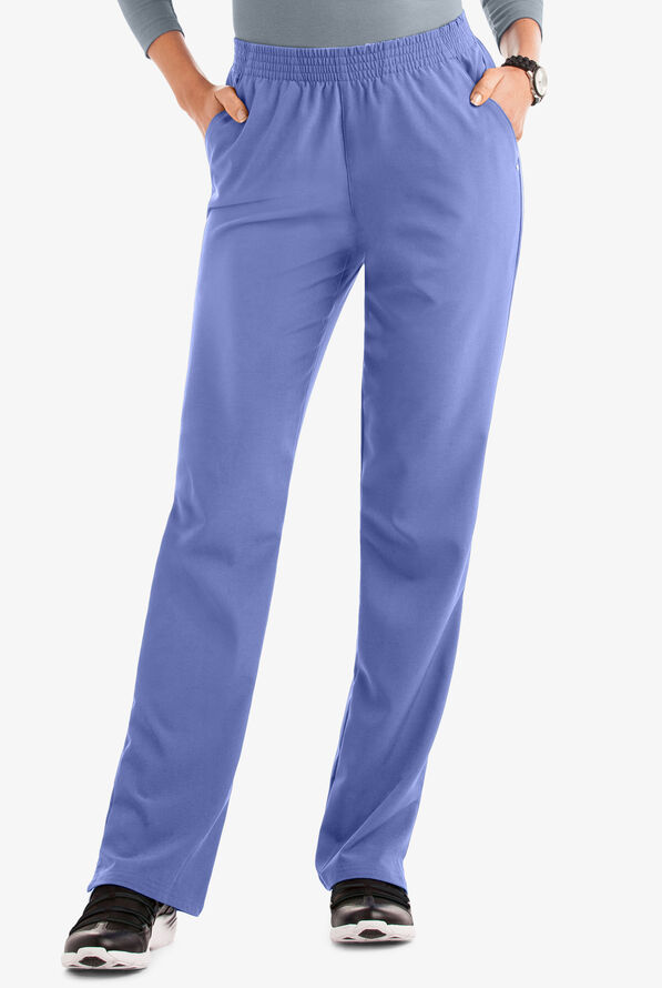 Pantalón médico Easy STRETCH Alana con 2 bolsillos para mujer - Ceil Blue - 1