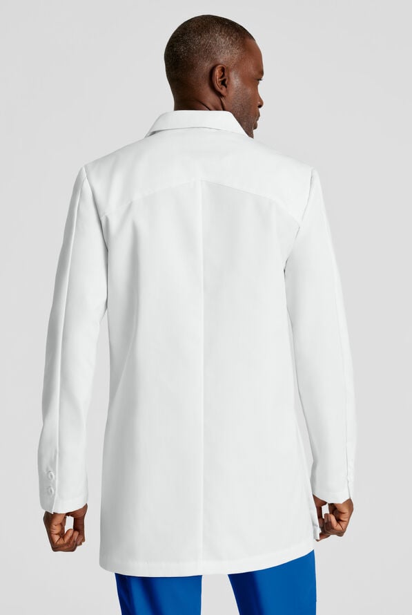 Grey's Anatomy by Barco Derek Men's  35" 6-Pocket Lab Coat - Long - White - 3