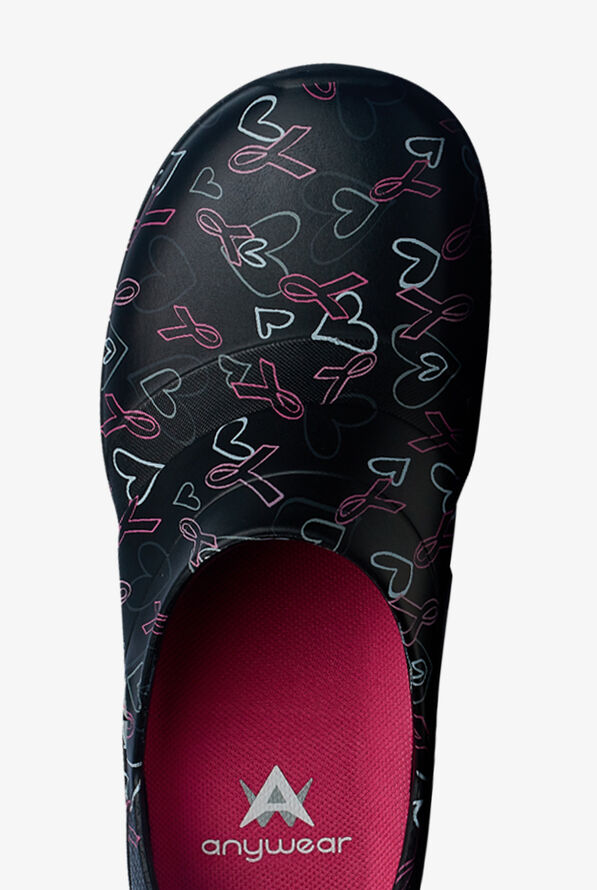 Anywear Women's Journey Pink Ribbon Champion Slip On Nursing Shoes - null - 3