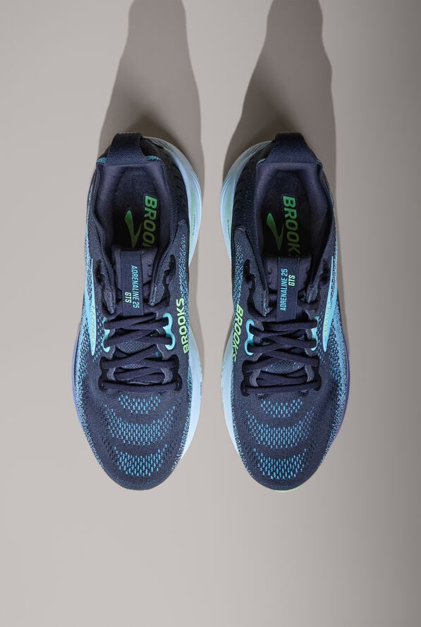 Zapatillas deportivas Brooks Adrenaline GTS 25 Black/Ipanema/Mint con cordones para hombre - null - 2