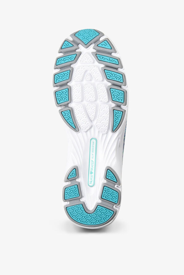 Nurse Mates Align Tabor Blue Woven Athletic Shoe, Nursing Shoes