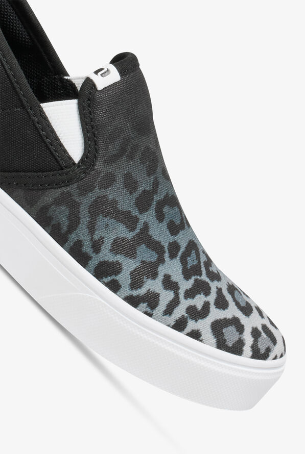 Infinity by Cherokee Women's Chase TX Black/Cheetah Fade Athletic Slip On Nursing Shoes - null - 3