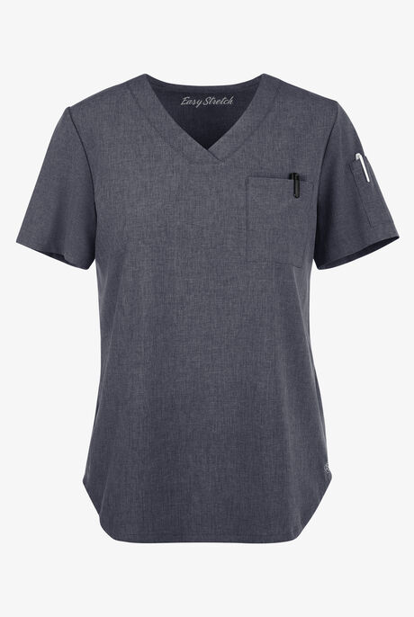 Easy STRETCH Chloe Women's 3-Pocket V-Neck Tuck-In Scrub Top