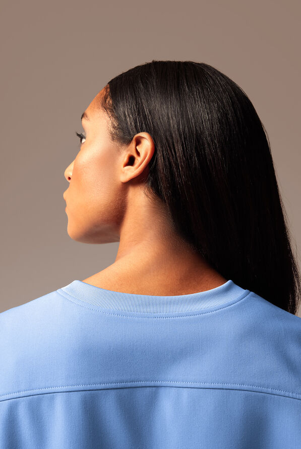 Hypothesis Kentica Crew Women’s 4-Pocket Scrub Top - Ceil Blue - 6