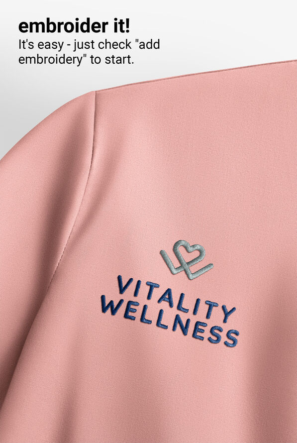 Healing Hands Melissa Women's STRETCH Long Sleeve Knit Underscrub - Pink Peacock - 5