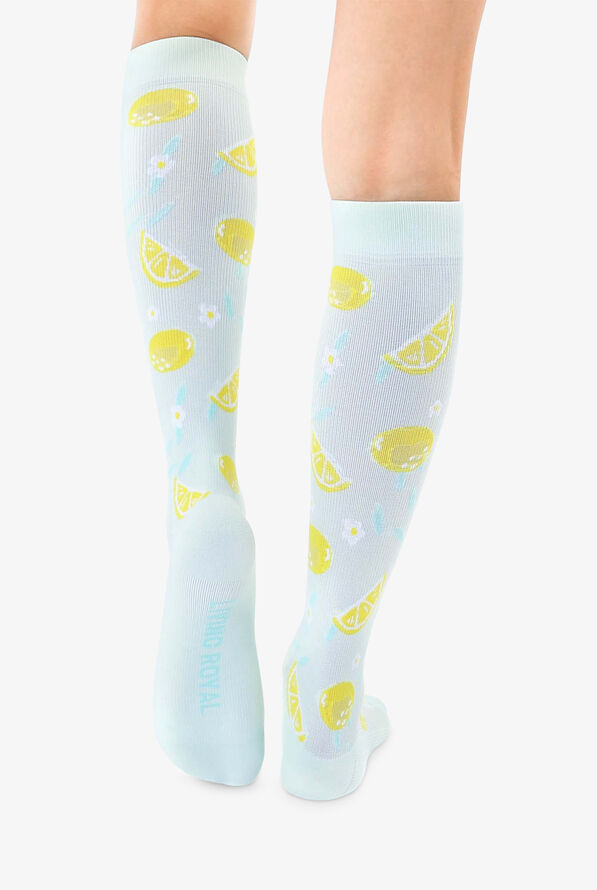 Living Royal Lemons Women's 15-20 mmHg Moderate Compression Socks - null - 2