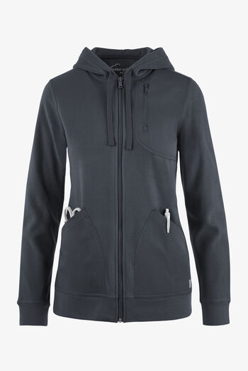 Sudadera médica UA Butter-Soft STRETCH de vellón y lana con cremallera y 4 bolsillos para mujer