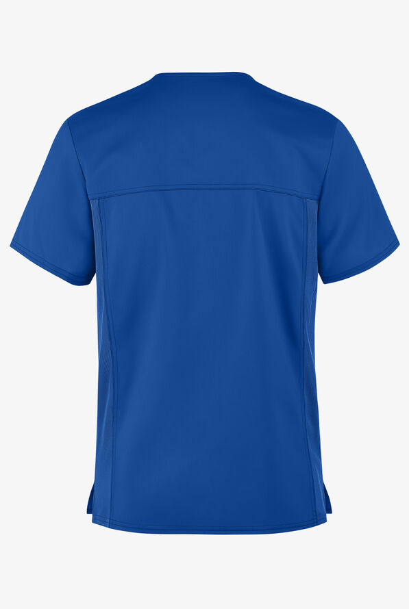 Camisa m&eacute;dica Cherokee Workwear Revolution Tech con cuello en V y 1 bolsillo para hombre - Royal - 2