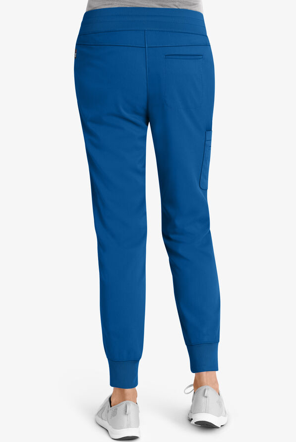 Grey's Anatomy by Barco Spandex STRETCH Eden Women's 5-Pocket Cargo Jogger Scrub Pants - Royal - 2
