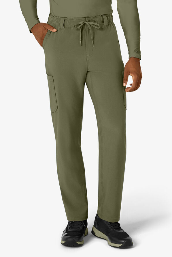 Carhartt Cross-Flex Men's 8-Pocket STRETCH Utility Cargo Scrub Pants - Olive - 1