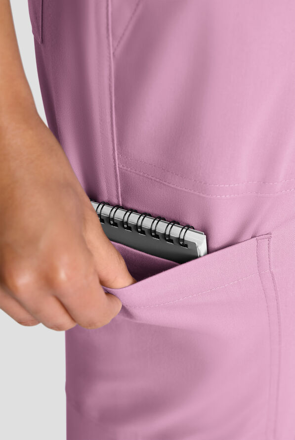 Butter-Soft STRETCH FLXTEK+ Women's 8-Pocket Straight Leg Cargo Scrub Pants - Smokey Mauve - 5