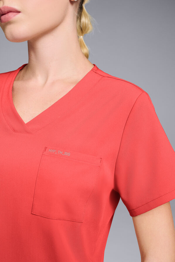 Hypothesis Women's Base V-Neck Tuck-In Scrub Top - Radiant - 4