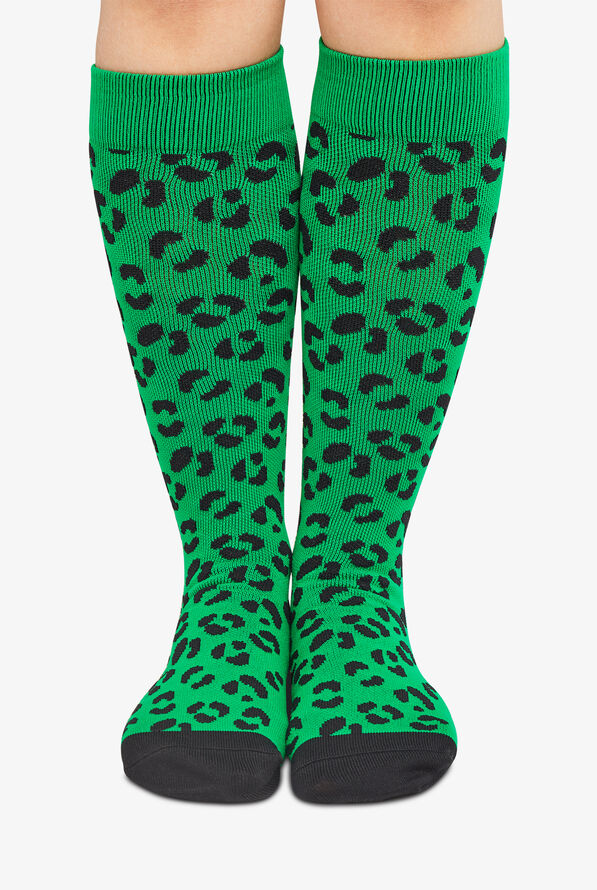 Betsey Johnson Leopard Flora Women's 2-Pack 15-20 mmHg Moderate Compression Socks - null - 4