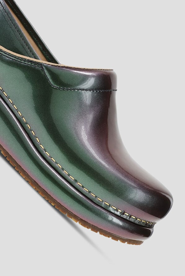 Zuecos antideslizantes Dansko Platform Pro® Irridescent Funky Color Shift de cuero para mujer - null - 3