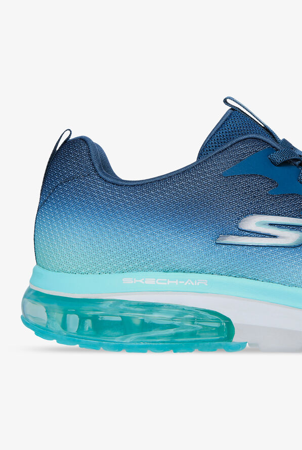 Skechers Performance Women's Go Walk Air 2.0 Quick Breeze Blue/Turquoise Athletic Lace Up Nursing Sh - null - 4