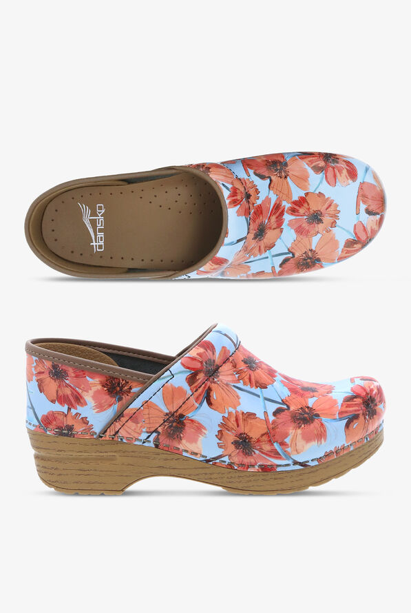 Dansko Women's Professional Poppies Patent Leather Nursing Clogs - null - 1