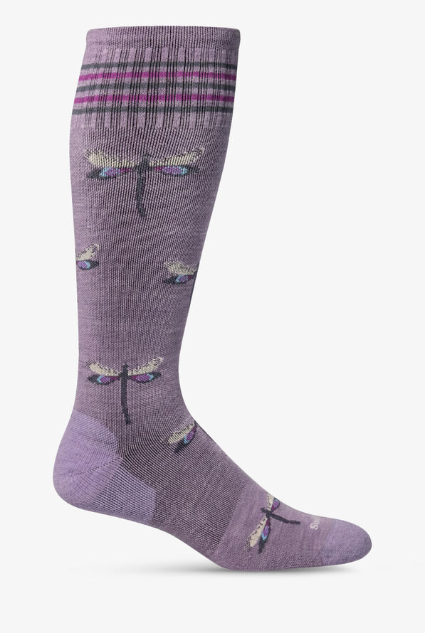 Calcetines de compresión Sockwell Dragonfly para mujer - 15-20 mmHg - Lavender - 1