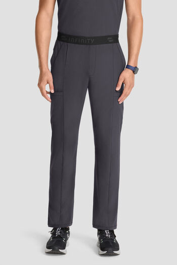 Infinity GNR8 Men's 5-Pocket STRETCH Logo Waistband Straight Leg Cargo Scrub Pant