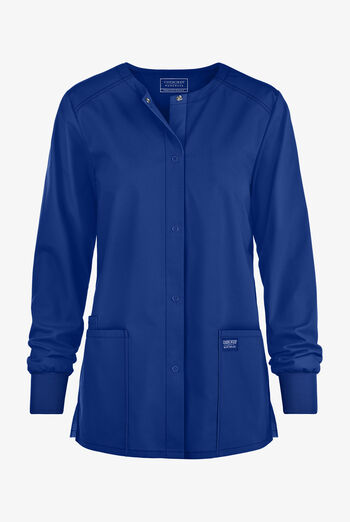 Chaqueta m&eacute;dica Cherokee Workwear Professionals con botones a presi&oacute;n y 3 bolsillos para mujer