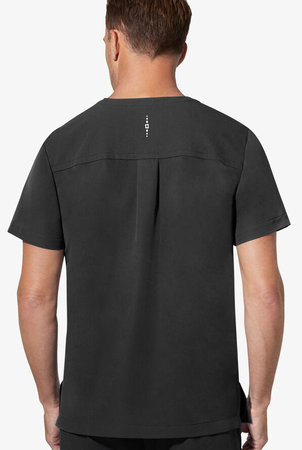 Camisa m&eacute;dica Healing Hands 360 Spencer STRETCH con cuello en V y 1 bolsillo para hombres - Black - 3