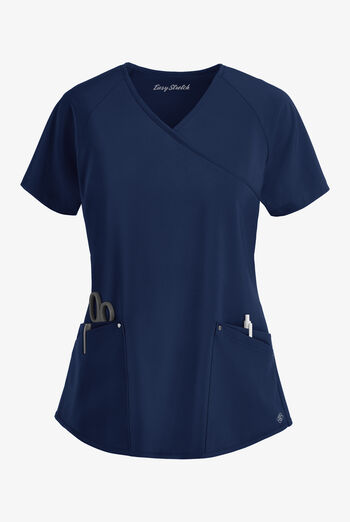 Blusa médica Easy STRETCH Cara con mangas raglán y 4 bolsillos para mujer