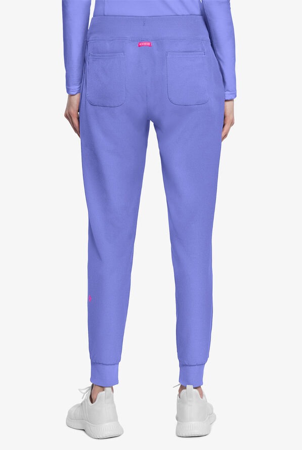 Med Couture Amp Women's 6-Pocket STRETCH Jogger Scrub Pant - Ceil Blue - 4