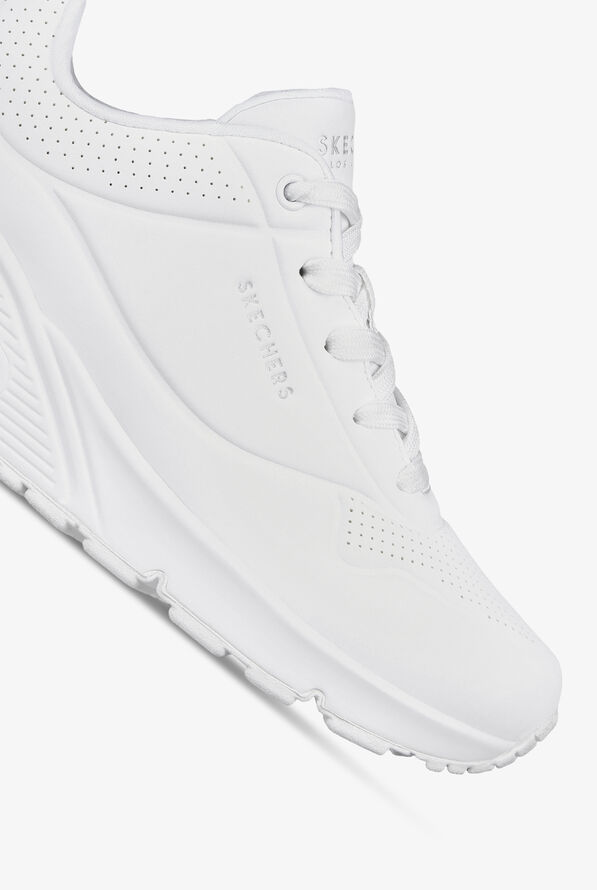Skechers Street UNO - Stand On Air White Athletic Lace Up Shoes - null - 3